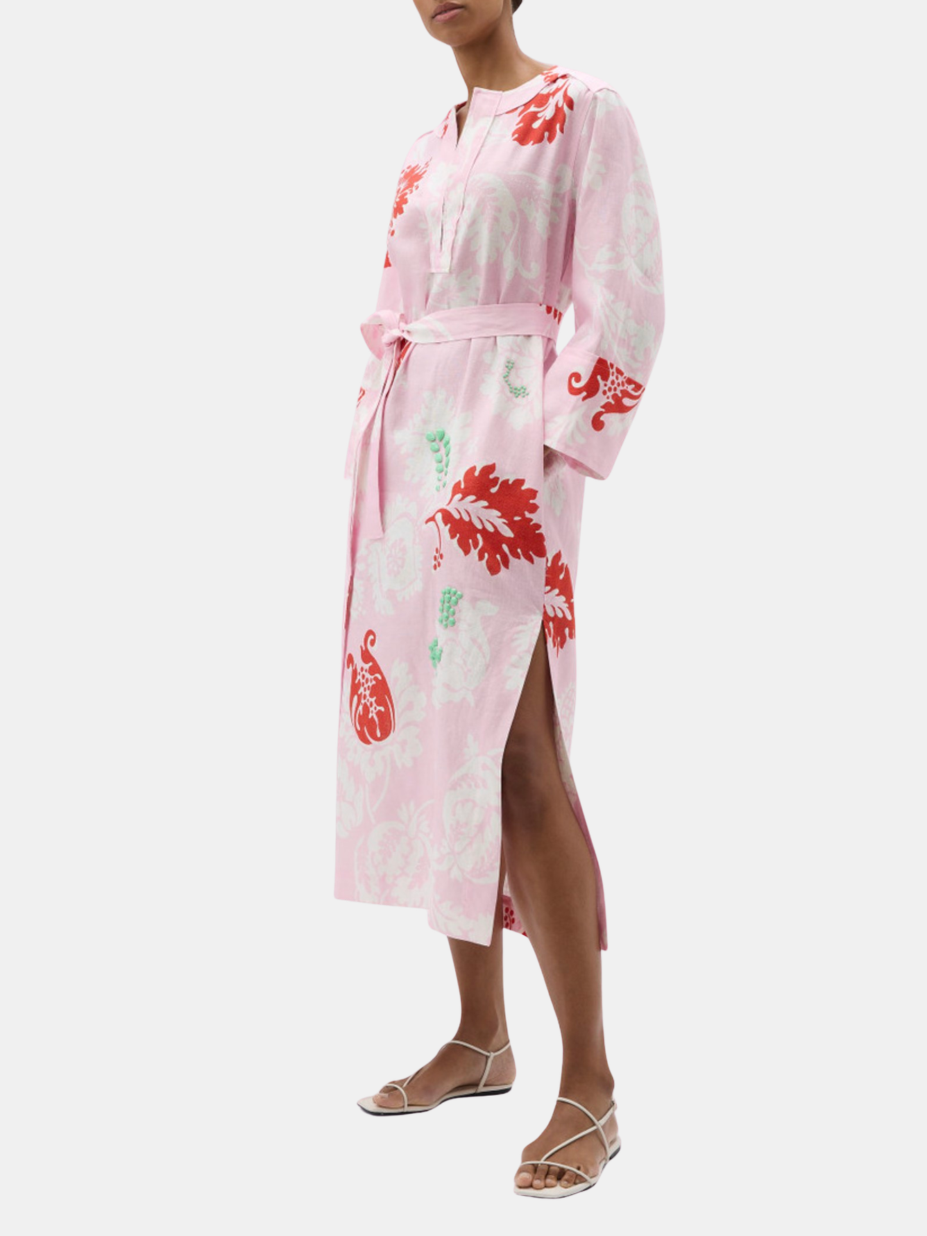 Cabana Floral Long Tunic Dress