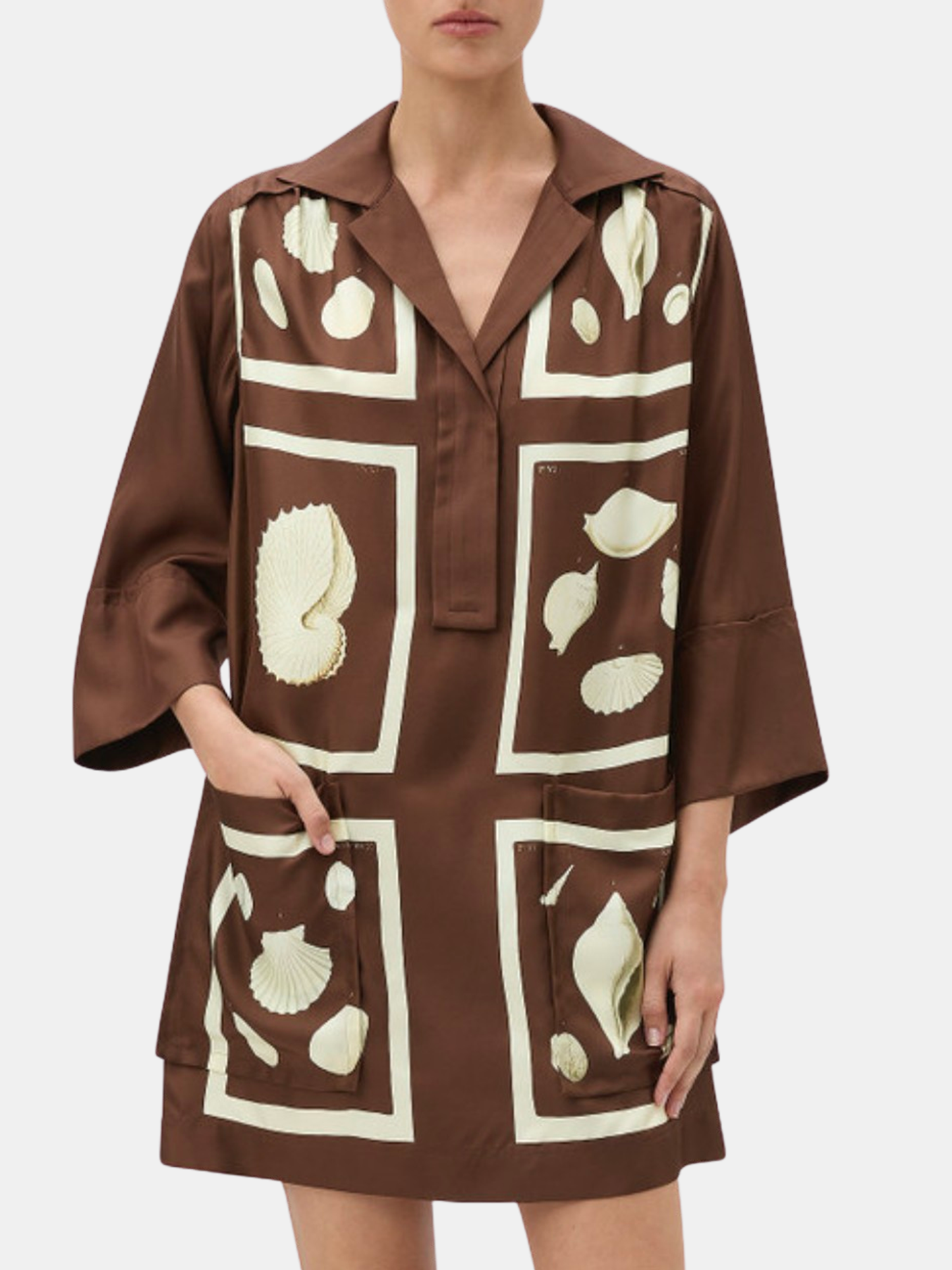 Graphic Shell Tunic Dress