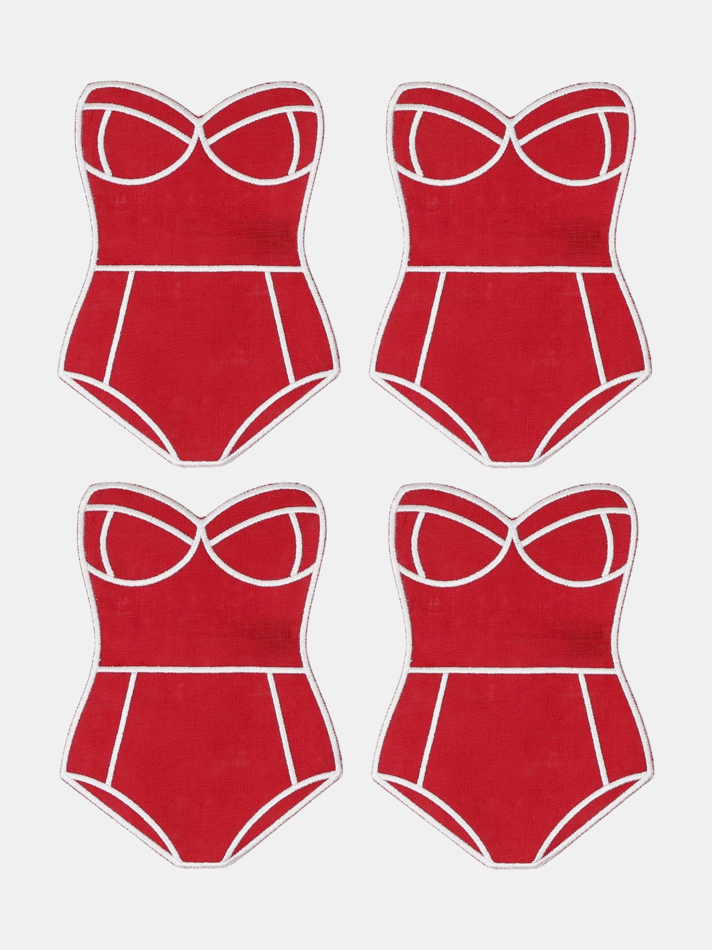Red Swimsuit Cocktail Napkins
