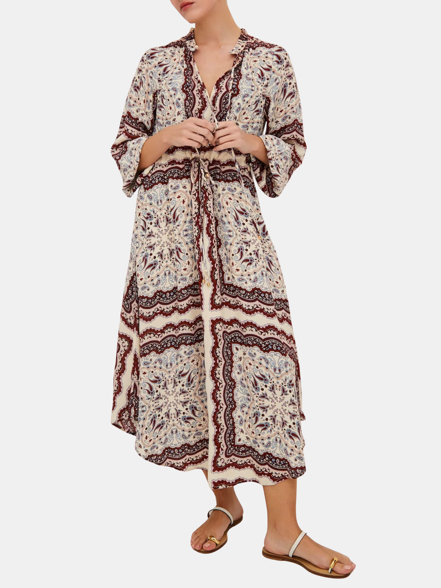 Cara Cara | Berkshire Dress | ShopMorley S / Paisley Scarf Ivory Cara Cara | Berkshire Dress | ShopMorley S / Paisley Scarf Ivory