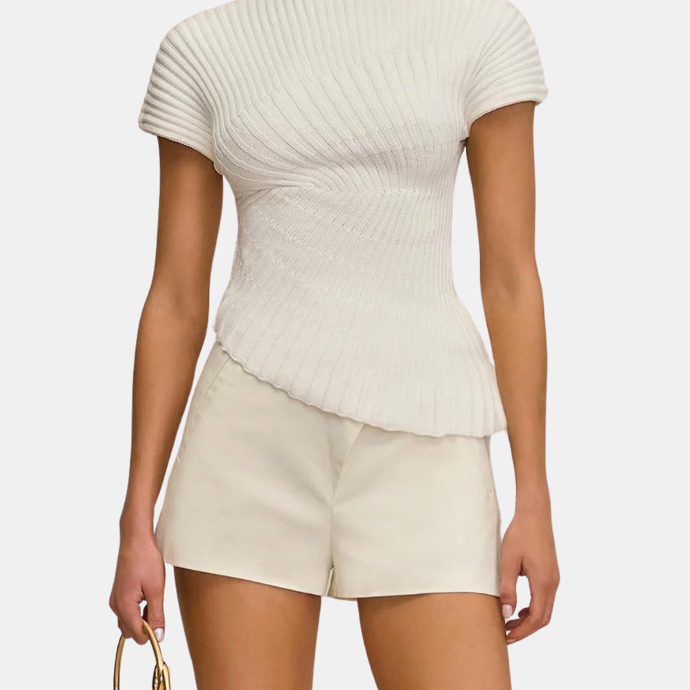 ACYM - ACYM Marble fringe short ニット Cult Gaia | Annemie Knit Top | SHOPMORLEY – Morley