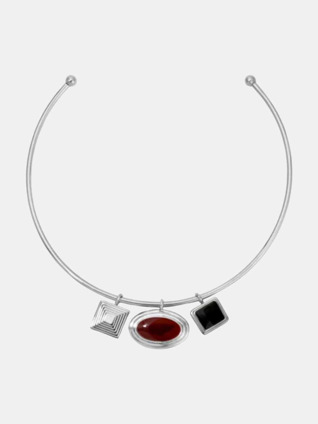 Solene Choker Charm Bundle Silver