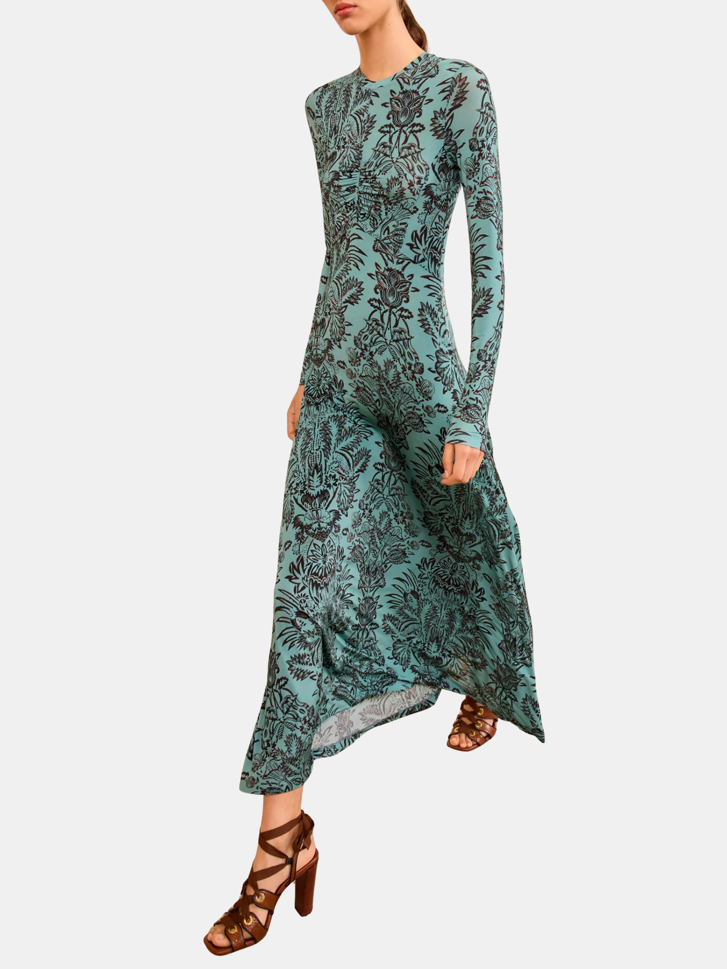 ulla johnson ruched dress Ulla Johnson Lana Ruched Jersey Dress EQUATION