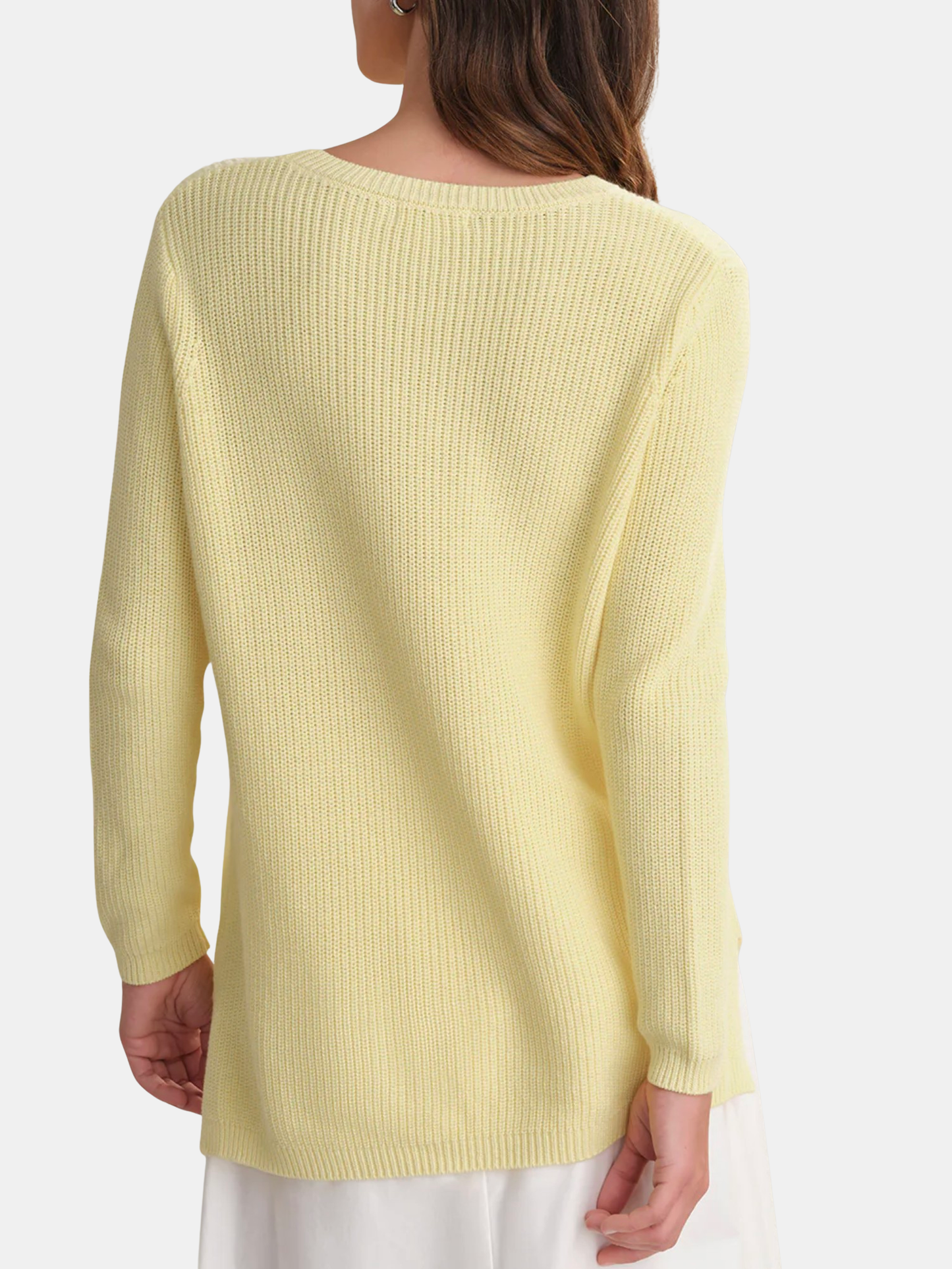 Emma Crewneck Shaker Sweater