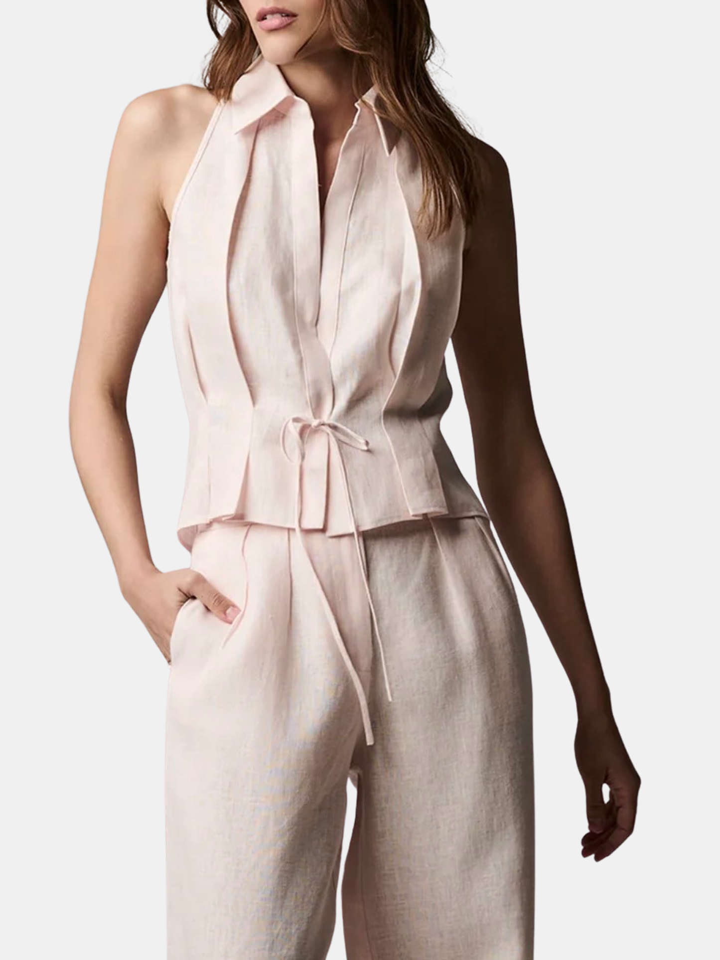 Sloan Linen Vest - Morley 