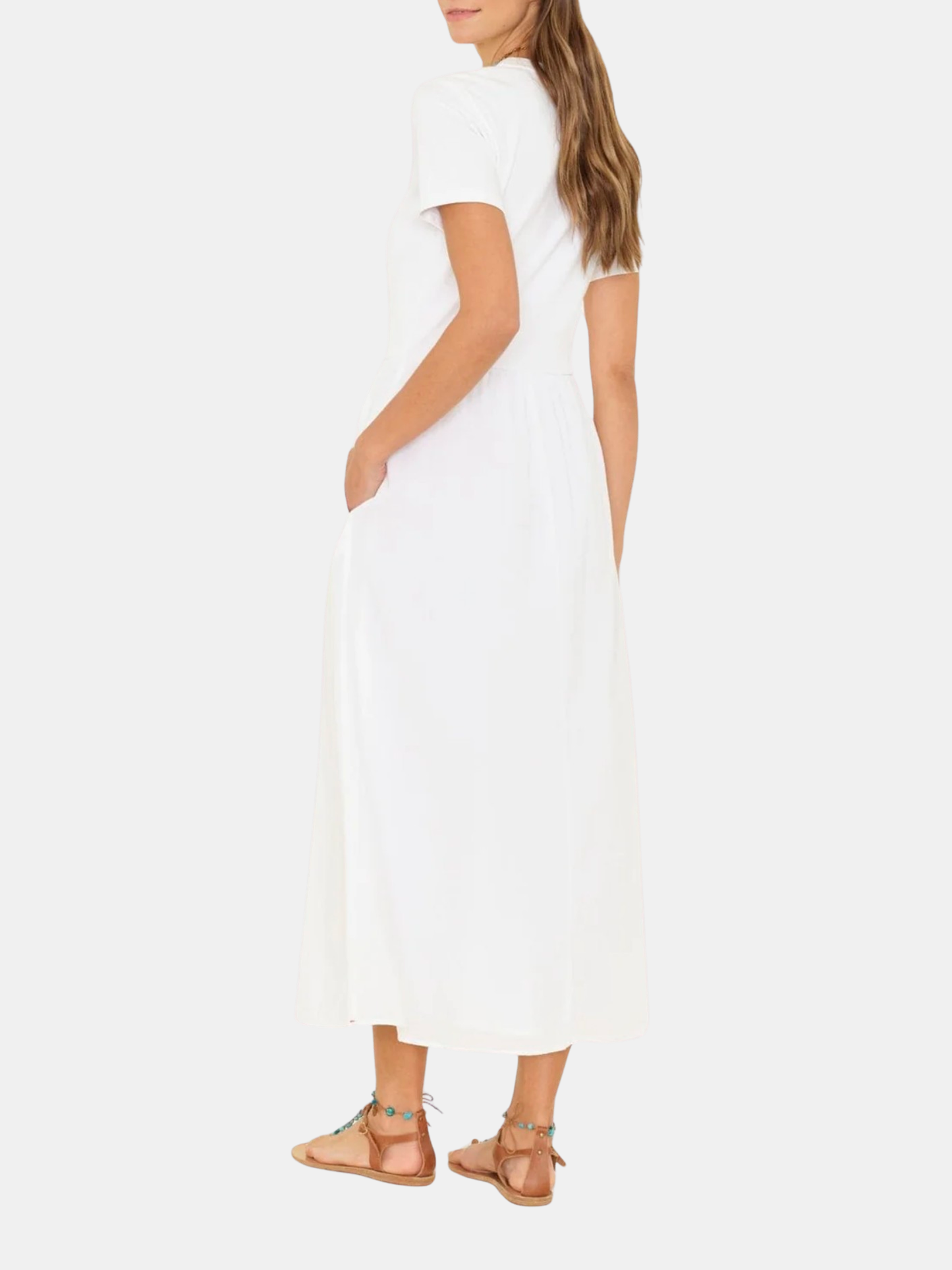 fayth pleated dress Fayth Olive Side Pleat Midi Dress