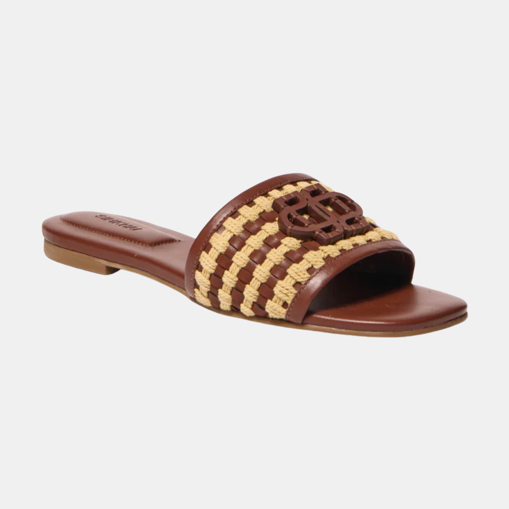 SIMKHAI | Delphi Rope Woven Flat Sandal | SHOPMORLEY – Morley