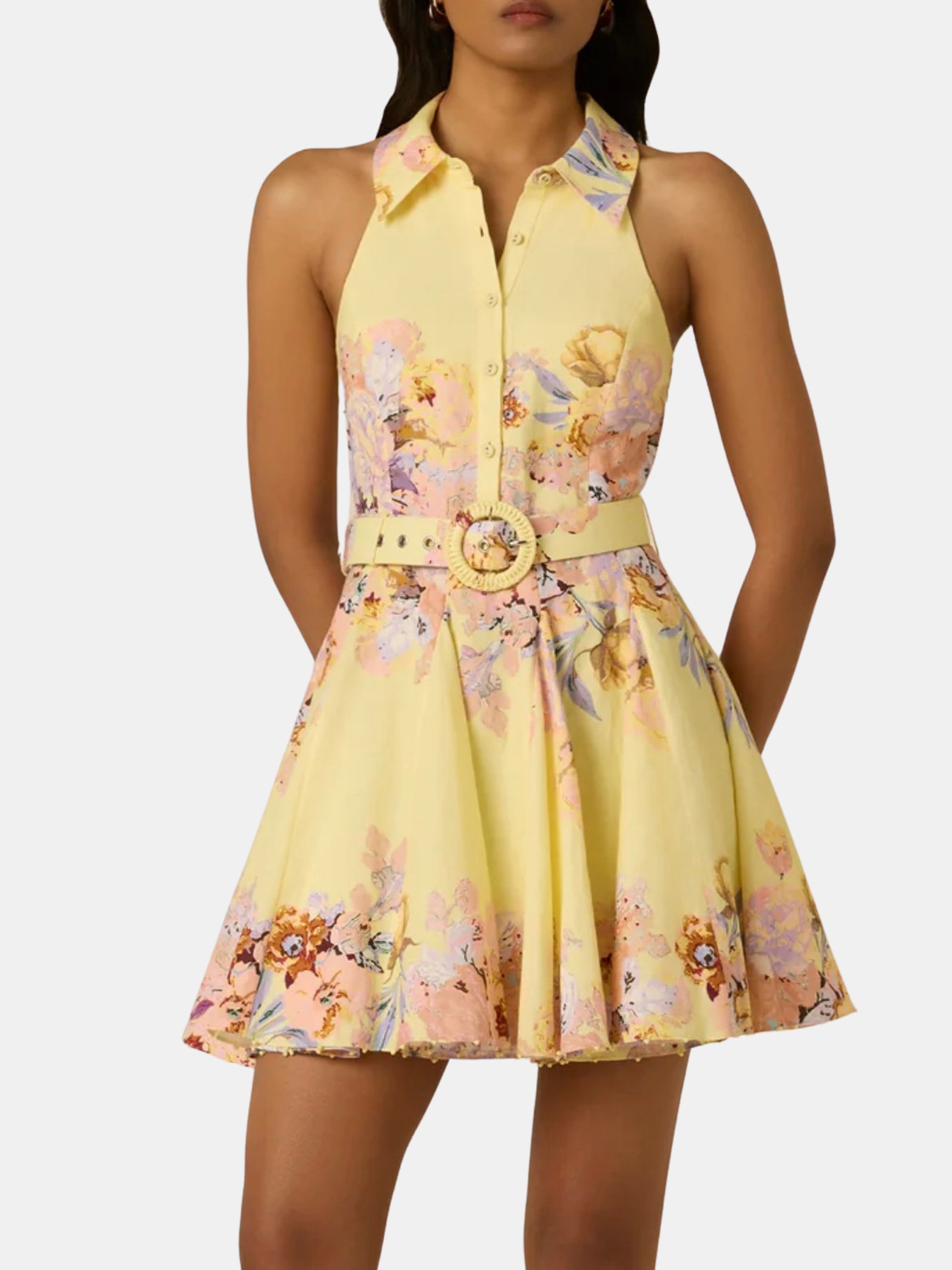 kassanda mini dress yellow Hemant & Nandita | Kysha Short Dress