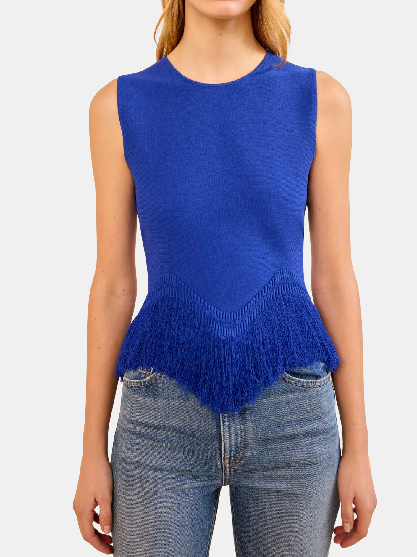 Koa Knit Top with Fringe - Morley 