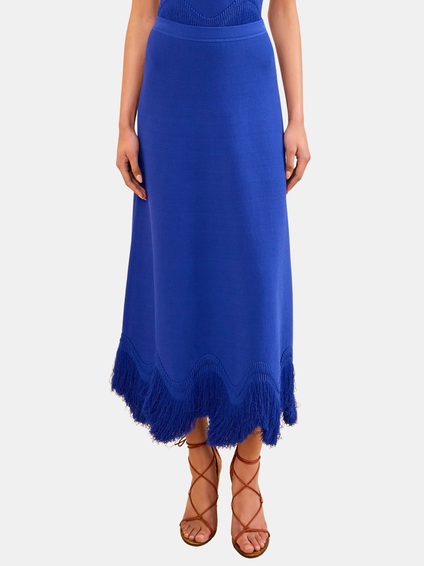 Paulina Knit Skirt with Fringe - Morley 