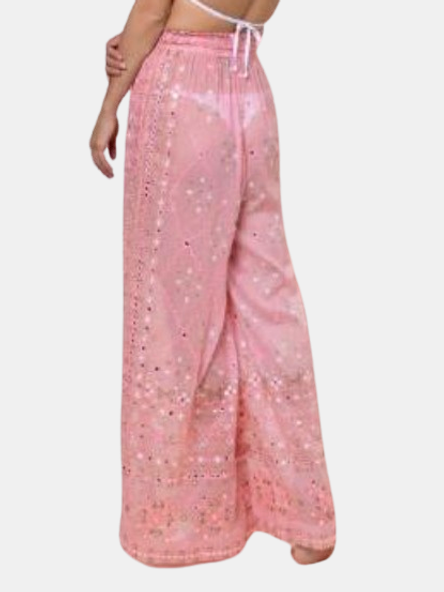 Mosaic Print Palazzo Pants - Morley 