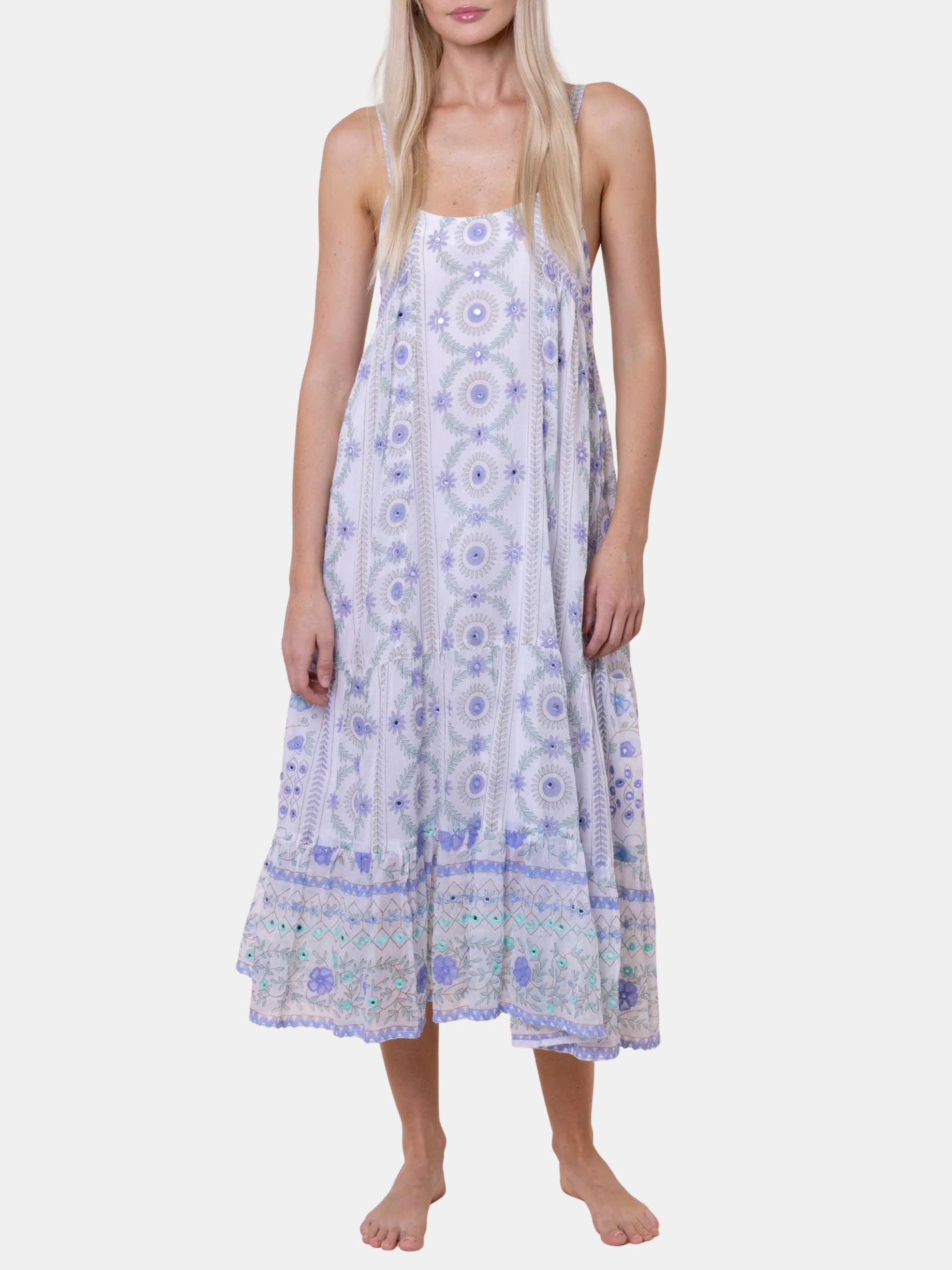 Mexican Print Swing Dress - Morley 