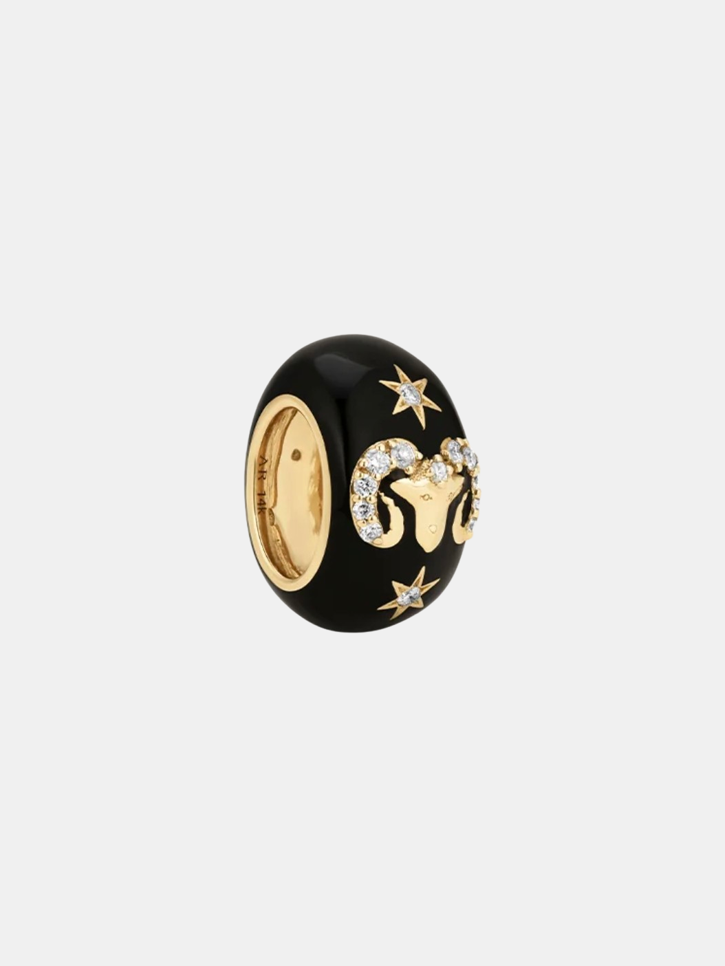 Zodiac Ceramic + Diamond Aries Bead - Morley 