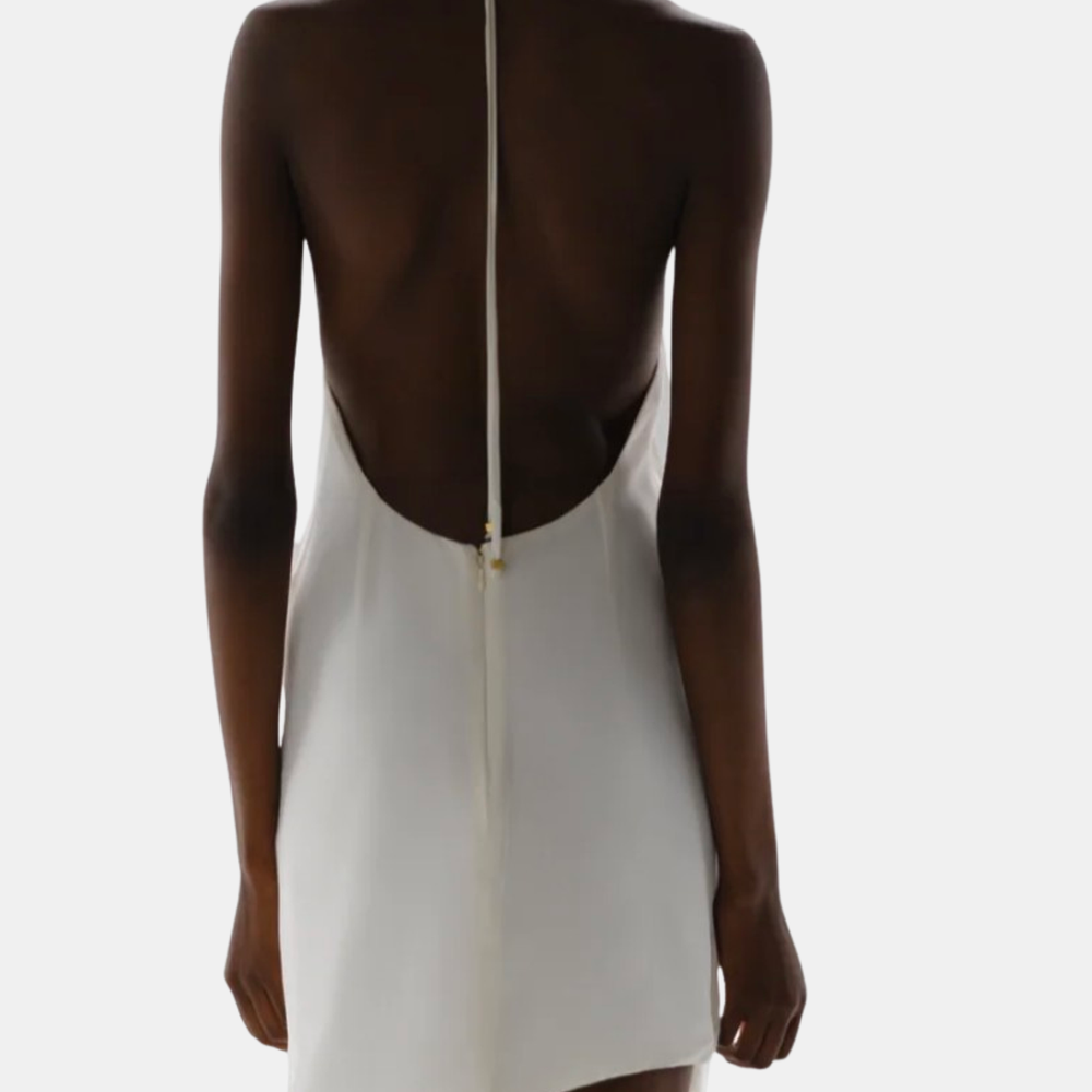 baobab cabana mini dress Olivia Mini Dress White in Chiffon - Spring Summer 26 M / Salina