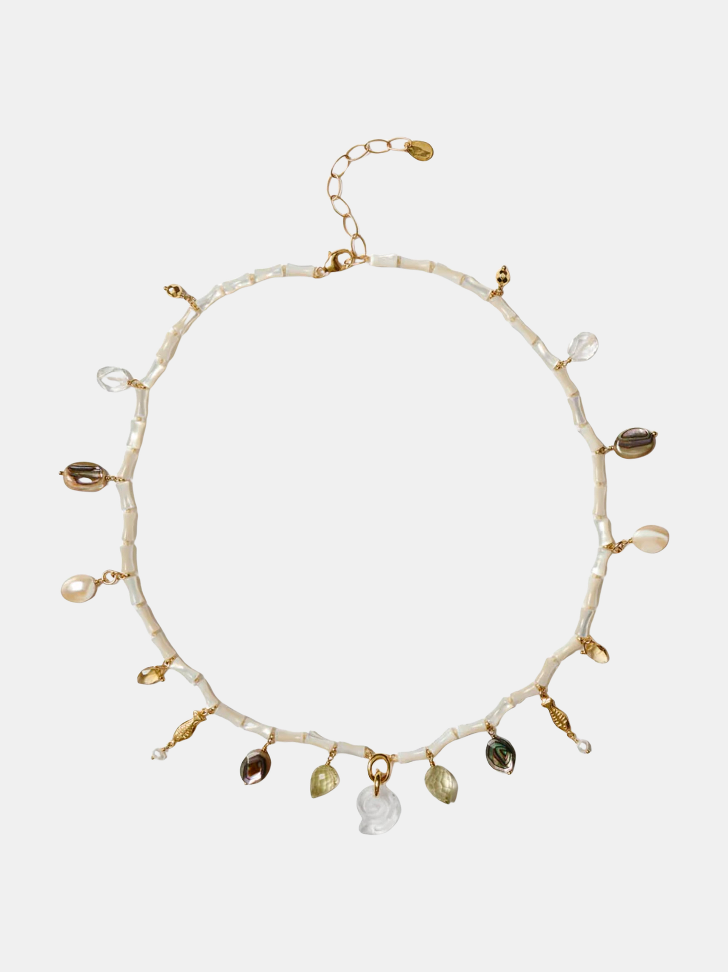 18k Gold Plated Sterling Silver Charm Necklace - Morley 