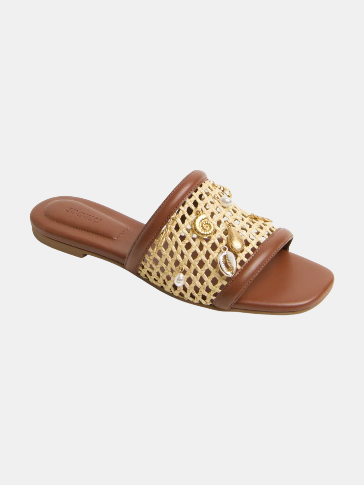 Caspian Raffia Netted Flat Sandal - Morley 