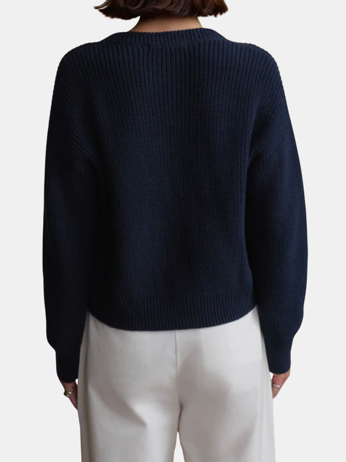 Cotton Hayes Crewneck Cardigan - Morley 