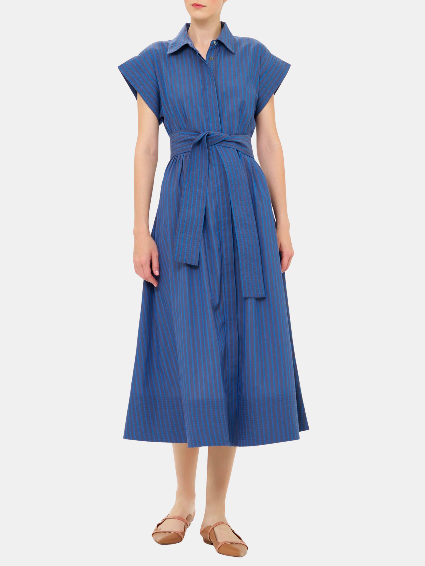 Belted Shirt Dress - Morley 