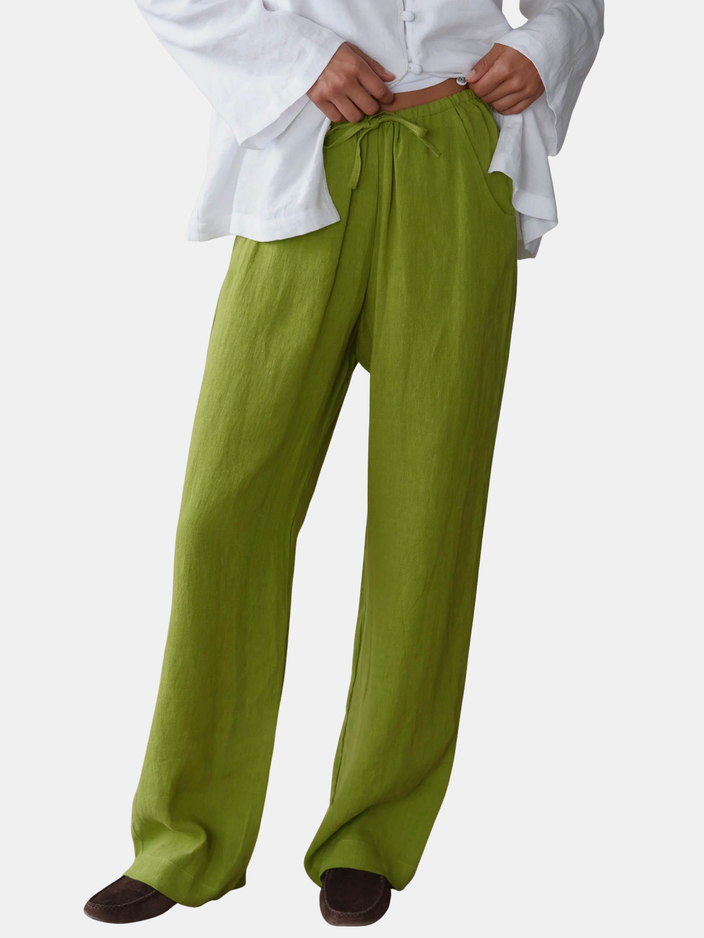 The Linen Drawstring Pant - Morley 
