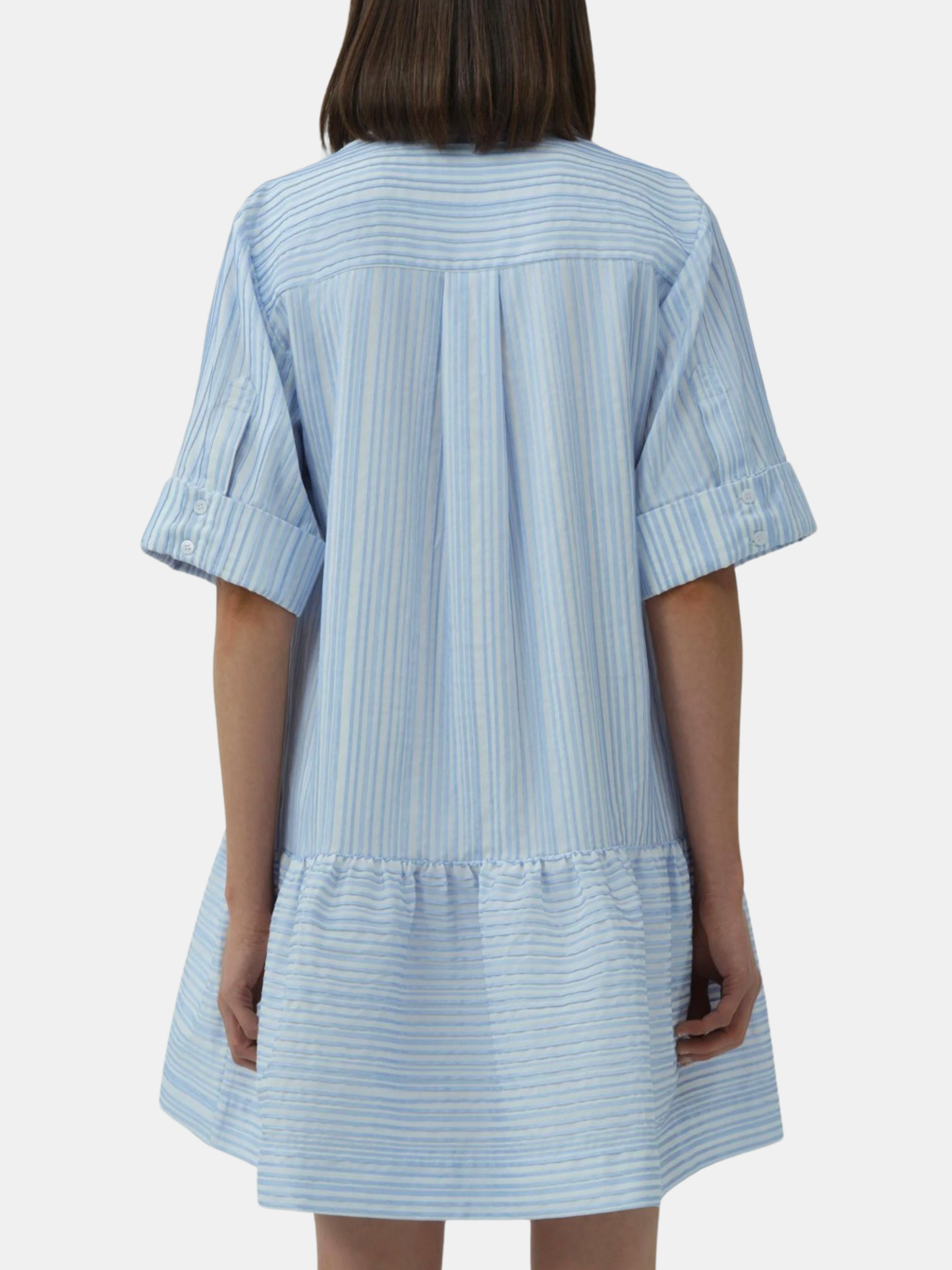 SIMKHAI Cris Short Sleeve Shirt Dress