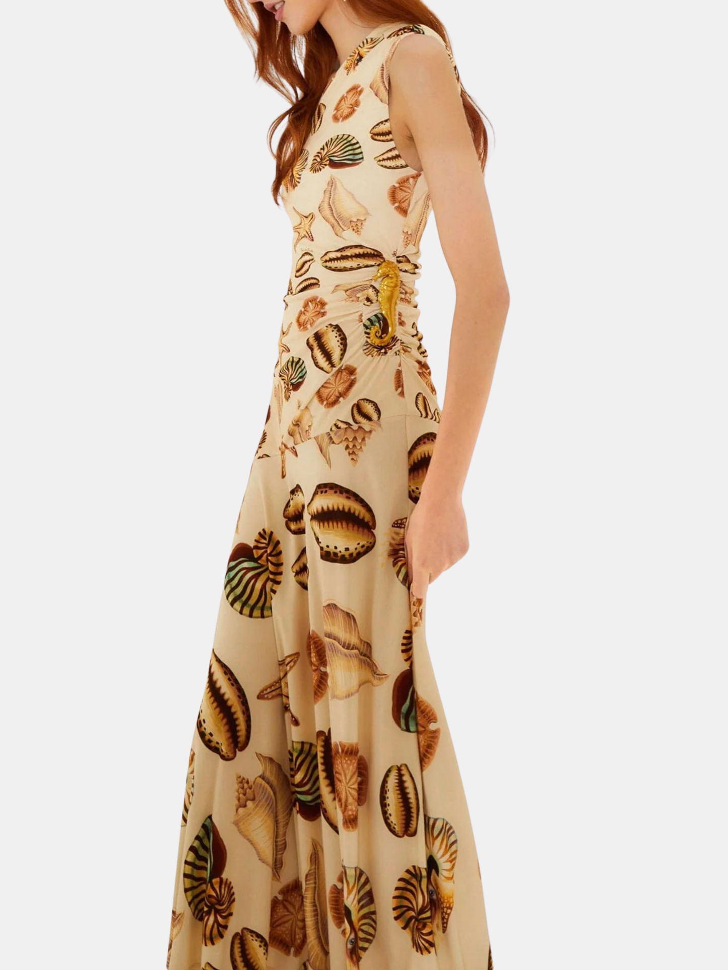 farm rio gold dress Farm Rio Yellow Gold Sun Jacquard Dress by FARM RIO