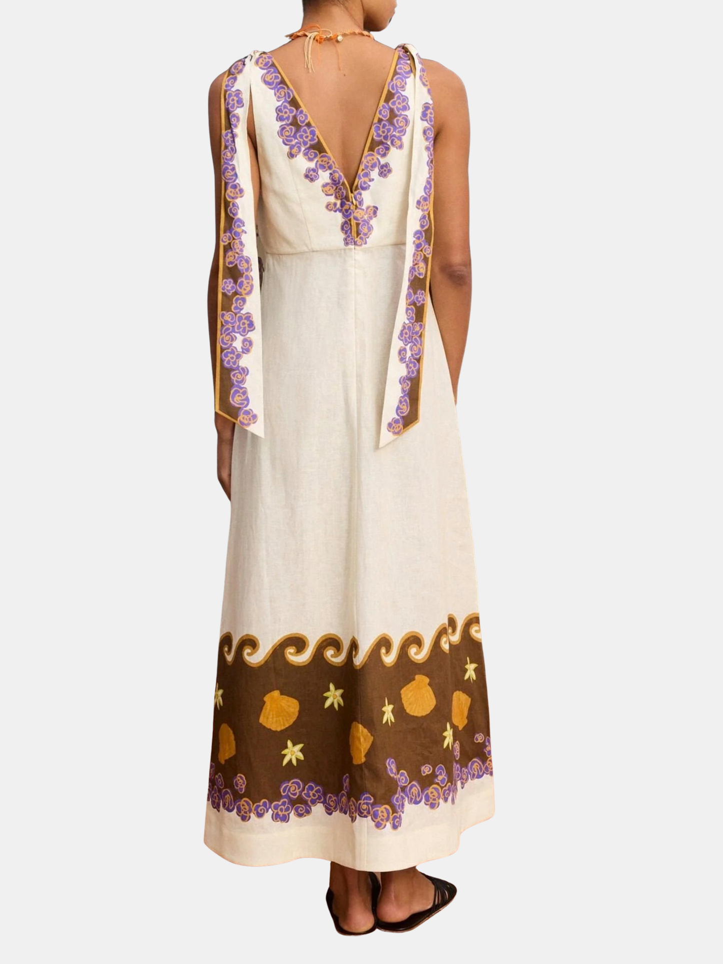 Alemais Island Cove Ballet Day Dress in Cream