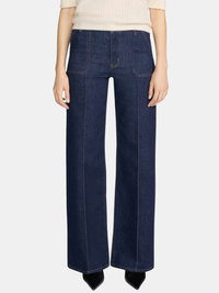 Le Slim Palazzo Pintuck Pocket