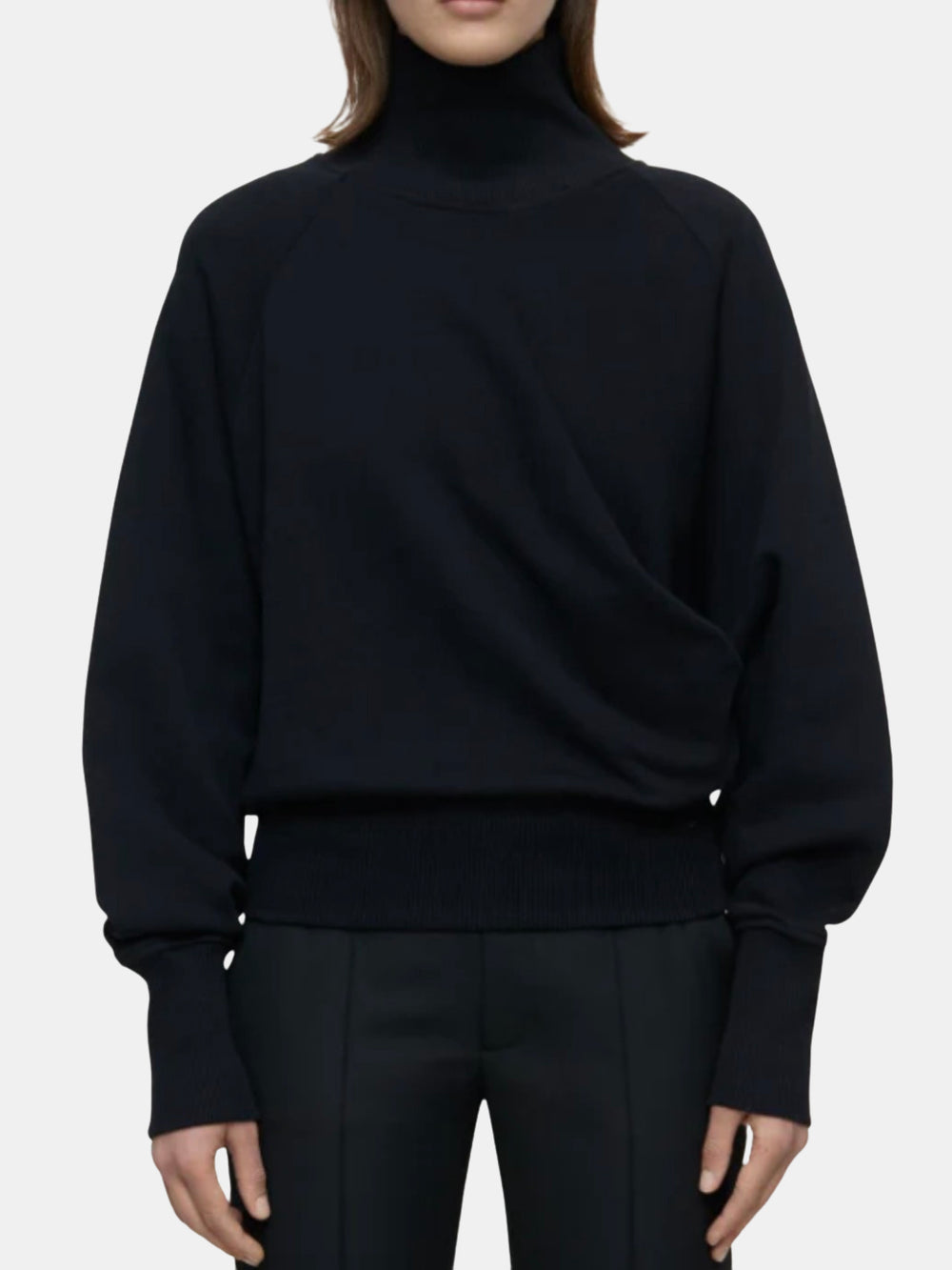 Draped Turtleneck