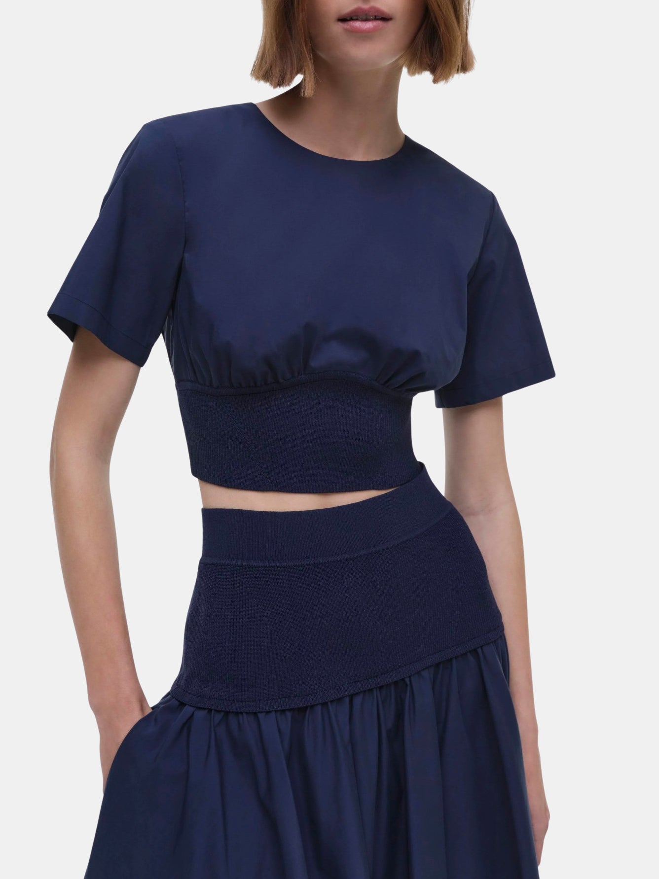 Adair Short Sleeve Crewneck Crop Top