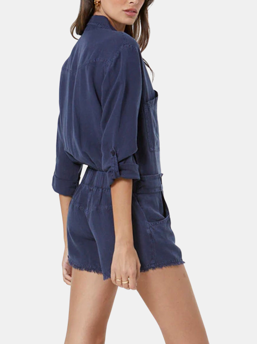 River Raw Edge Romper