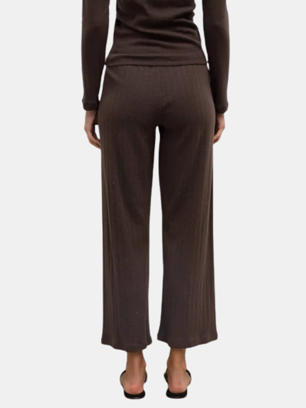 Pointelle Crop Wide Leg Pant