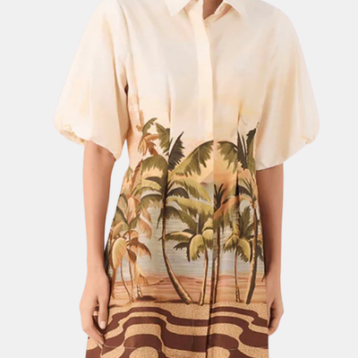 Late Afternoon Print Dress