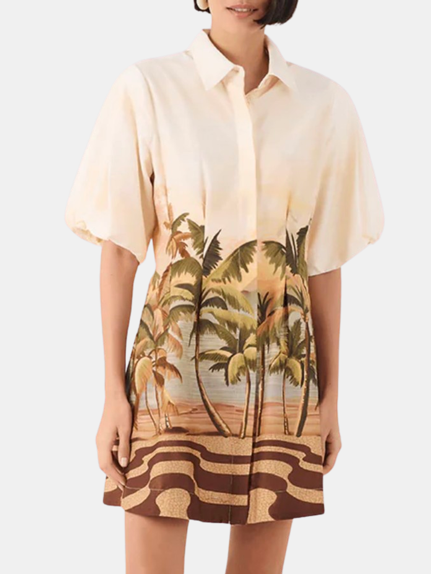 Late Afternoon Print Dress