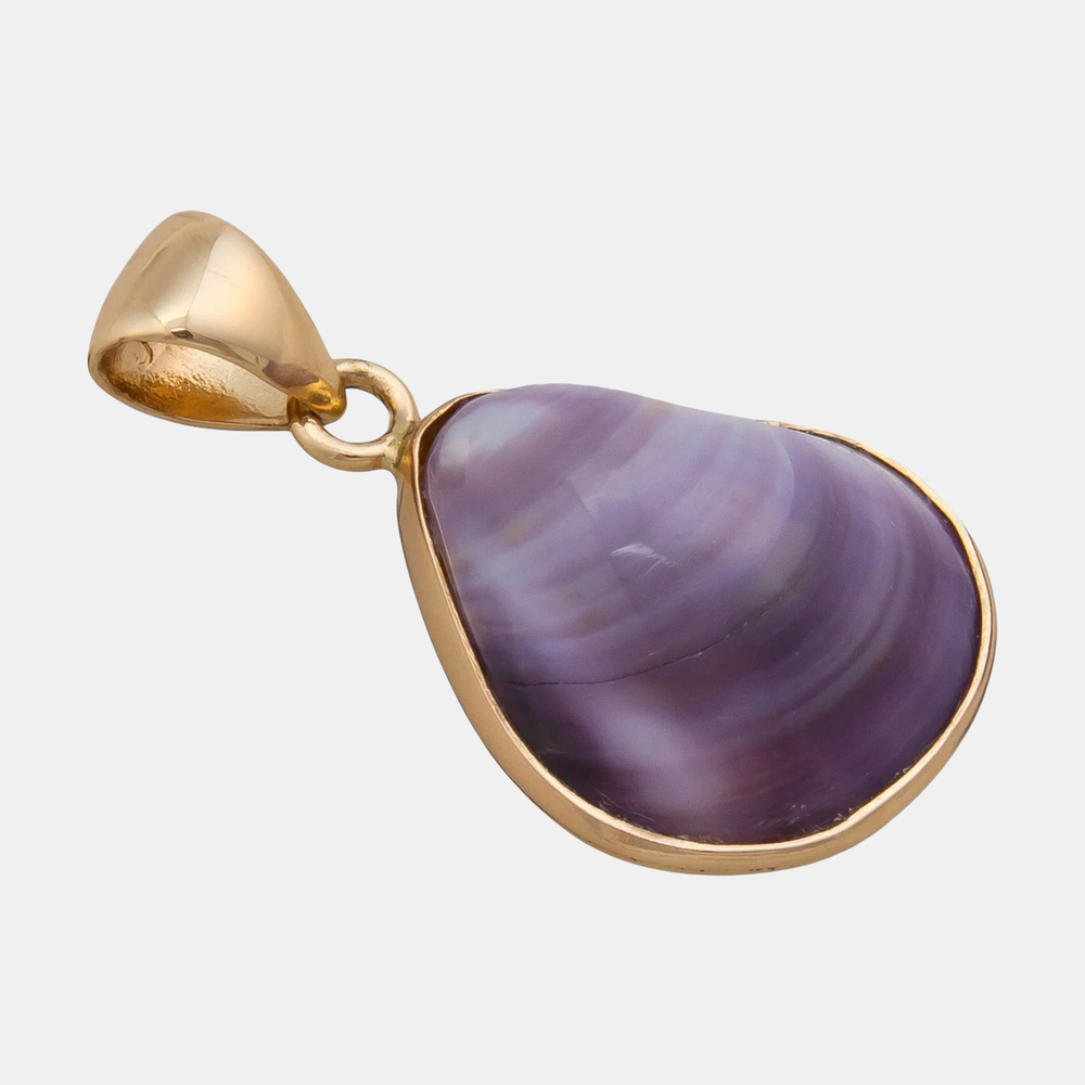Alchemia Purple Clam Shell Pendant