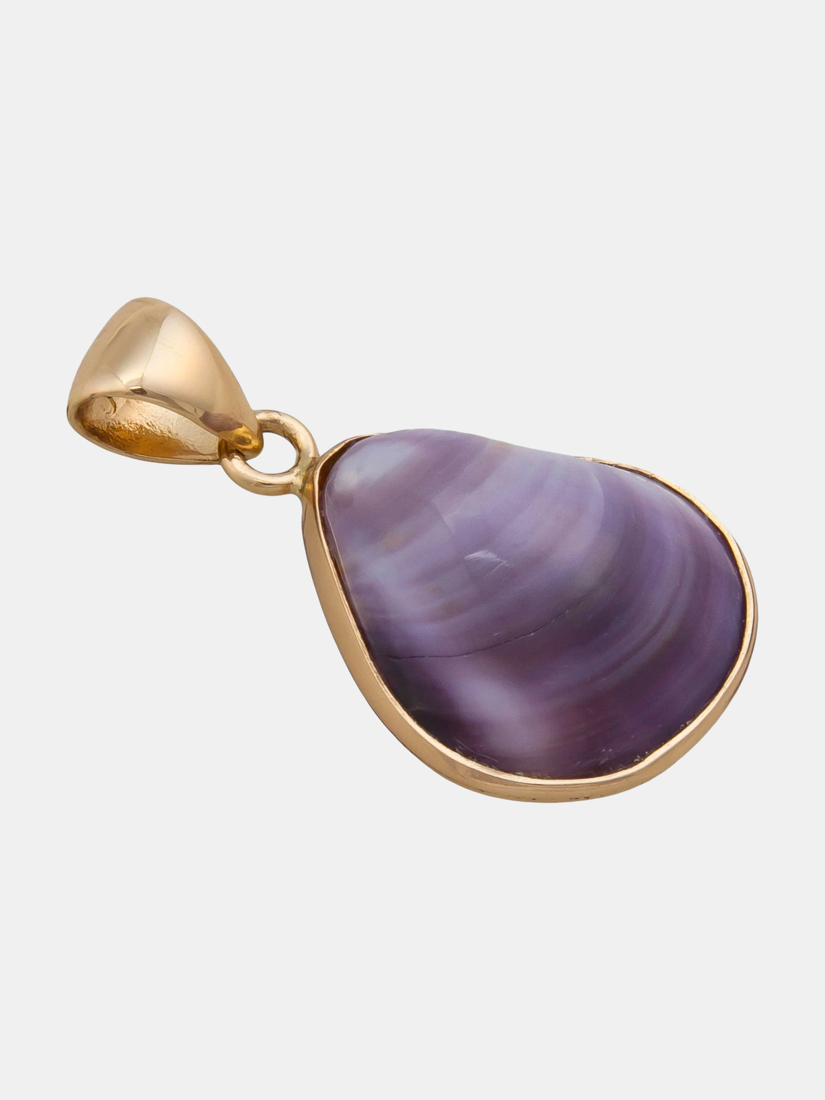 Alchemia Purple Clam Shell Pendant