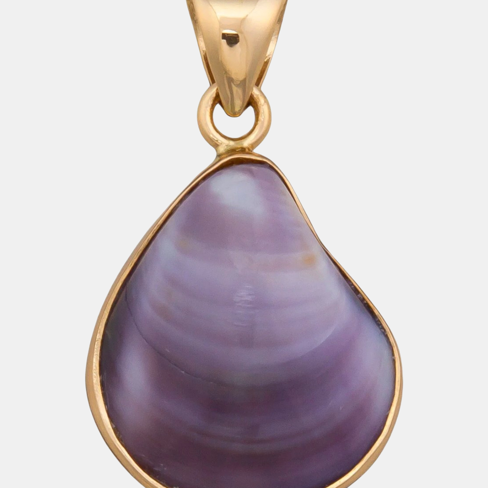 Alchemia Purple Clam Shell Pendant