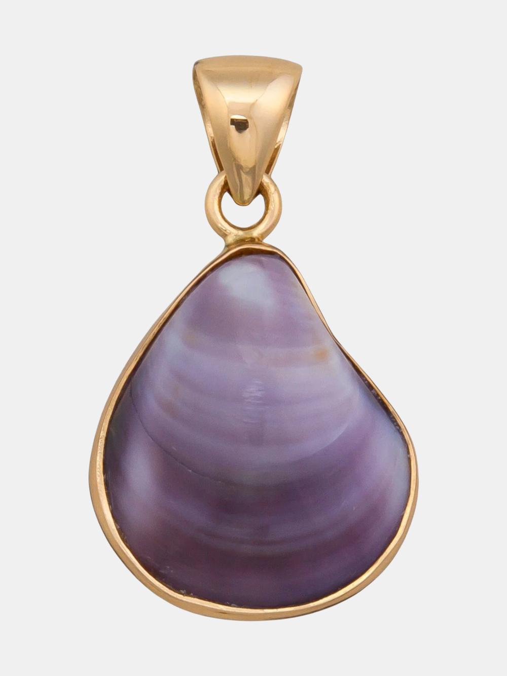 Alchemia Purple Clam Shell Pendant