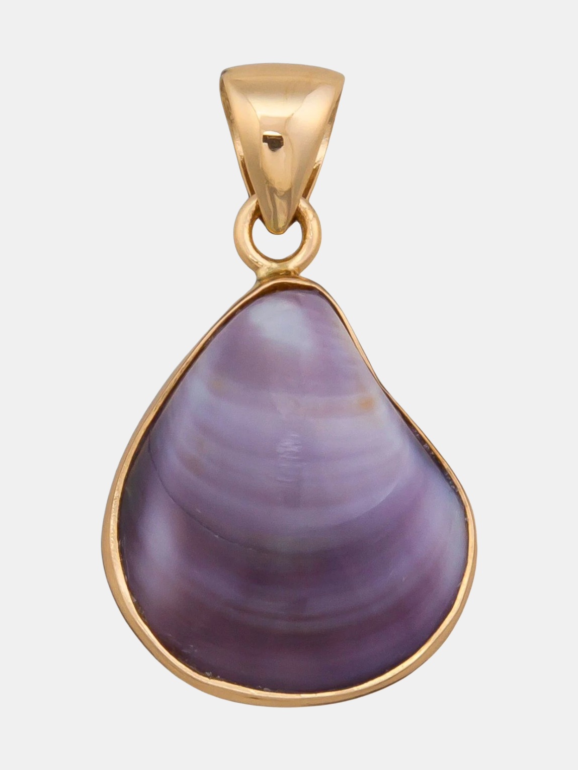 Alchemia Purple Clam Shell Pendant