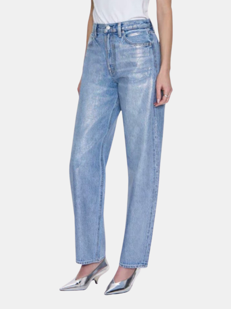 Wes High Rise Barrel Jean