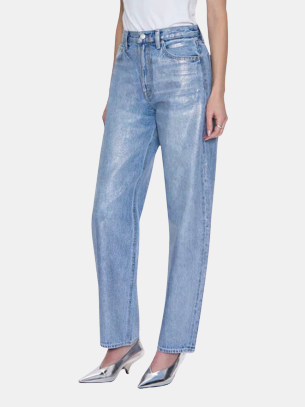 Wes High Rise Barrel Jean