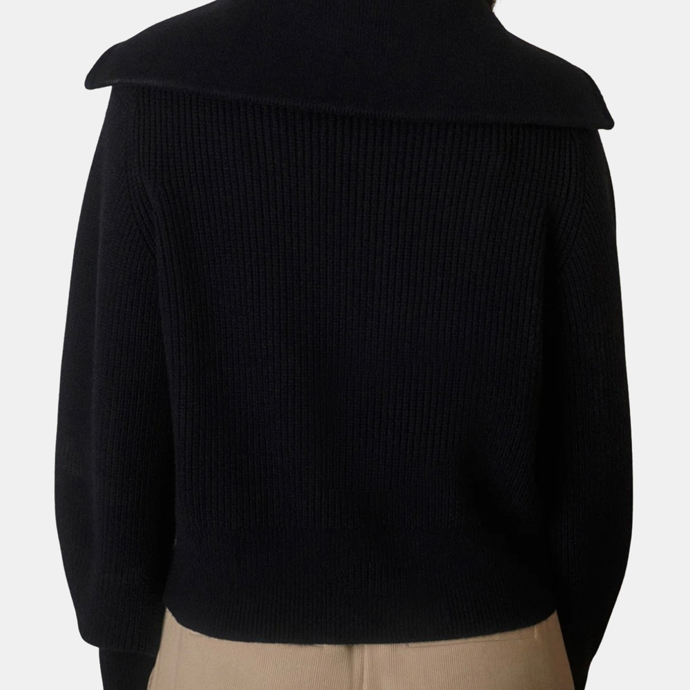 Maura Half Zip Rib Knit