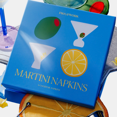 Martini Cocktail Napkins Set