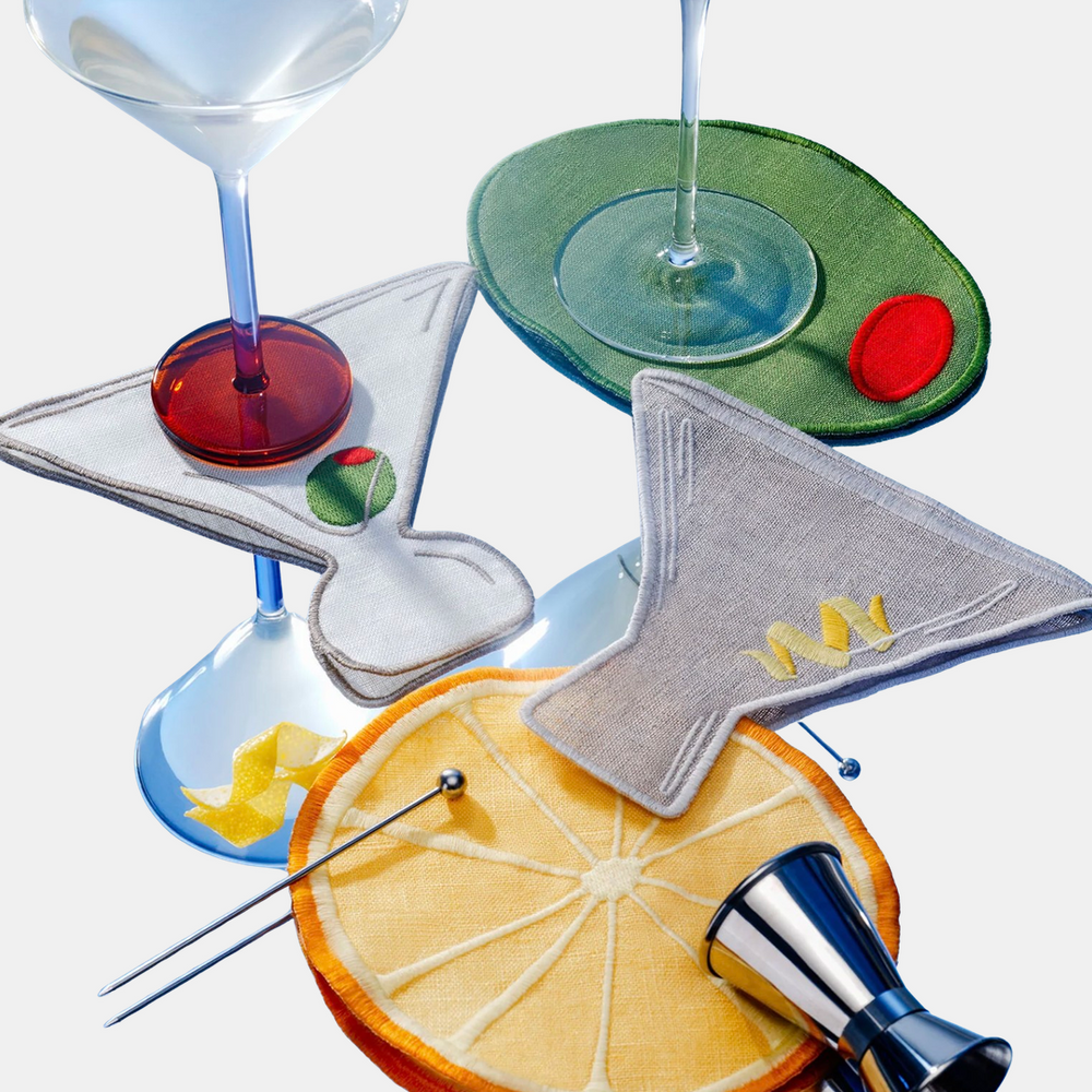 Martini Cocktail Napkins Set