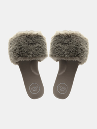 Ziela Fur Strap Slide