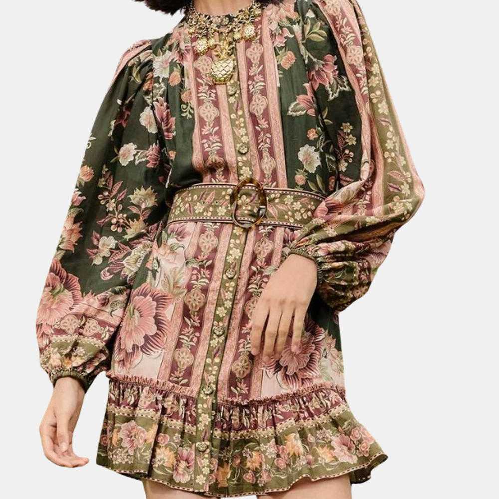 Flowering Garden Tree Mini Dress