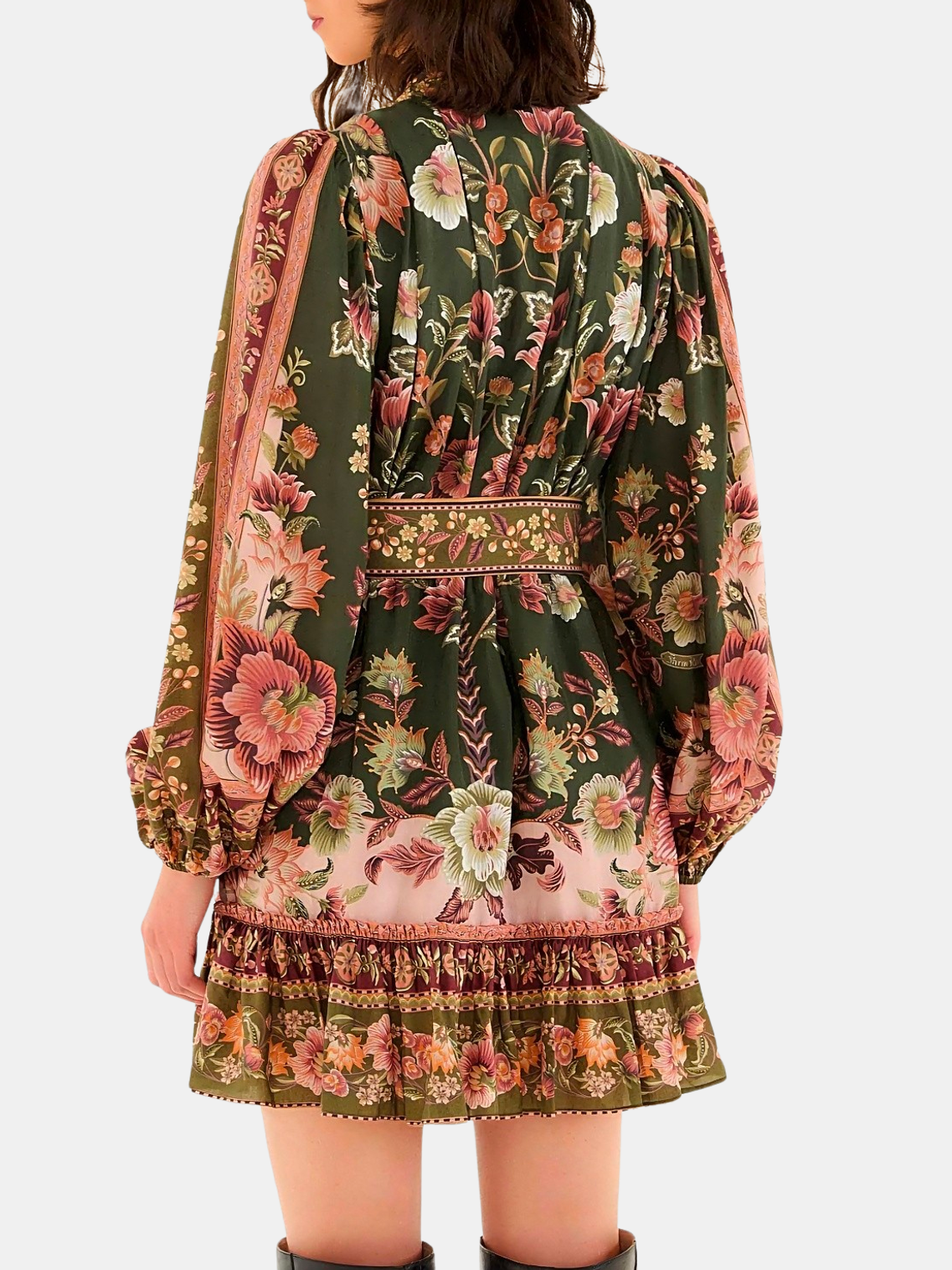 Flowering Garden Tree Mini Dress