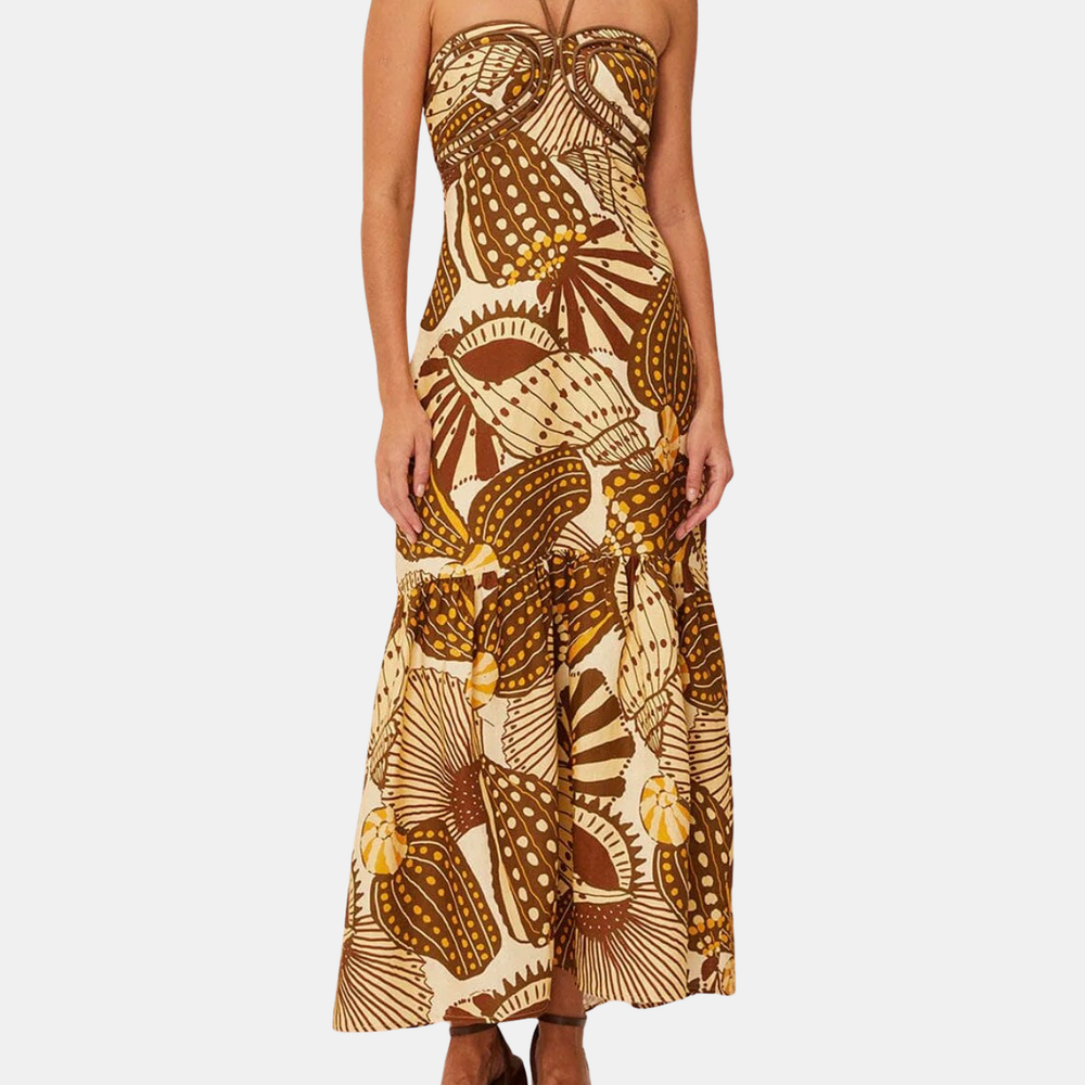 Shell Mix Sand Maxi Dress