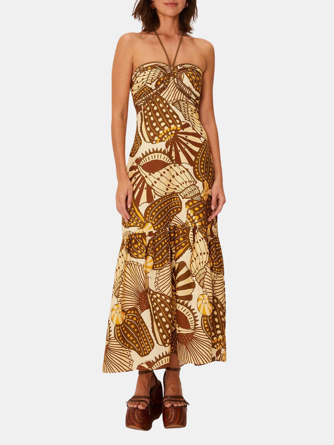 Shell Mix Sand Maxi Dress