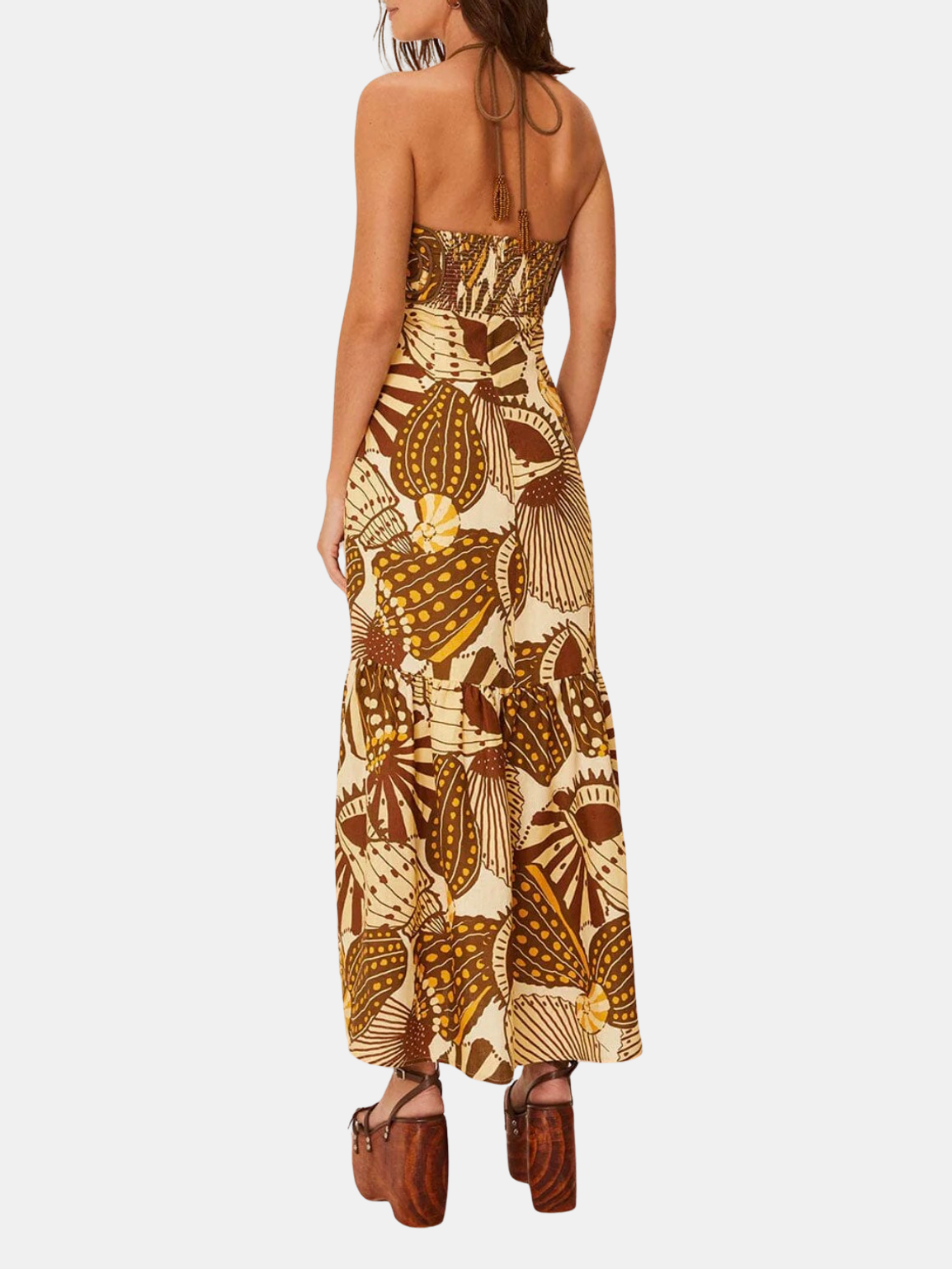 Shell Mix Sand Maxi Dress