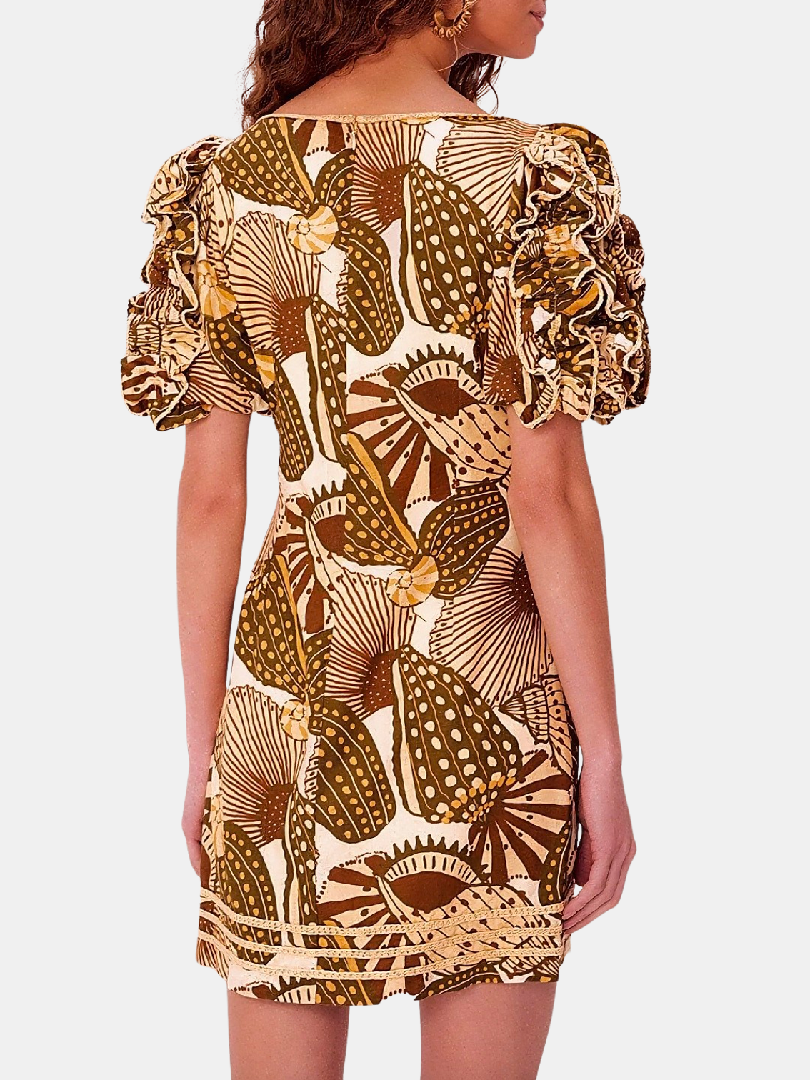 Shell Mix Sand Mini Dress